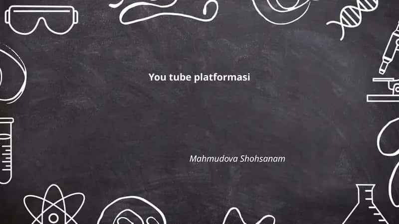 You tube platformasi 1