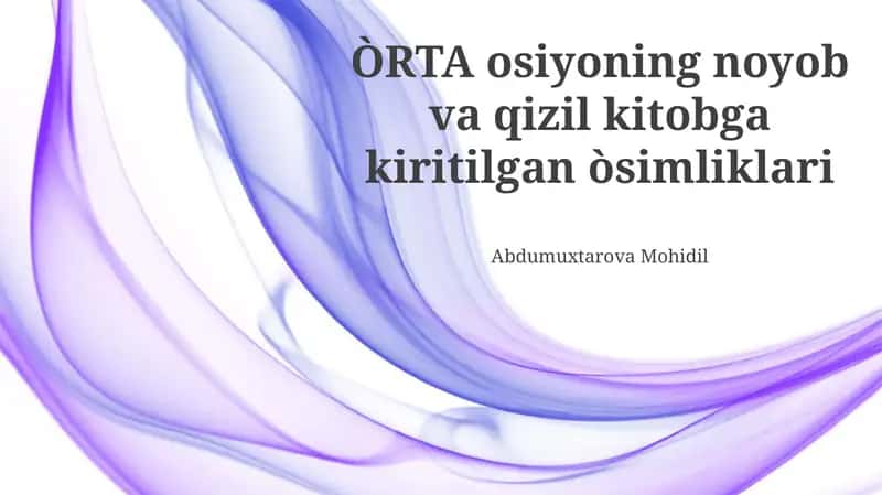 Muvaffaqiyatli Tabiatni Muhofaza Qilish Tashabbuslari 1