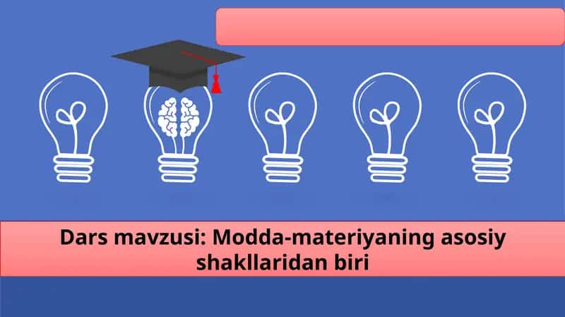 Modda-materiyaning asosiy shakllari 1