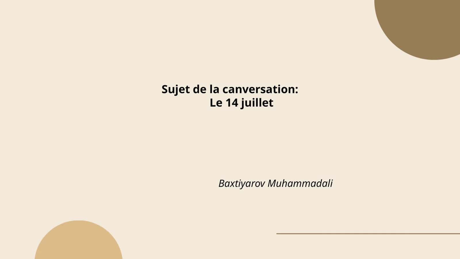 Histoire du 14 juillet 1