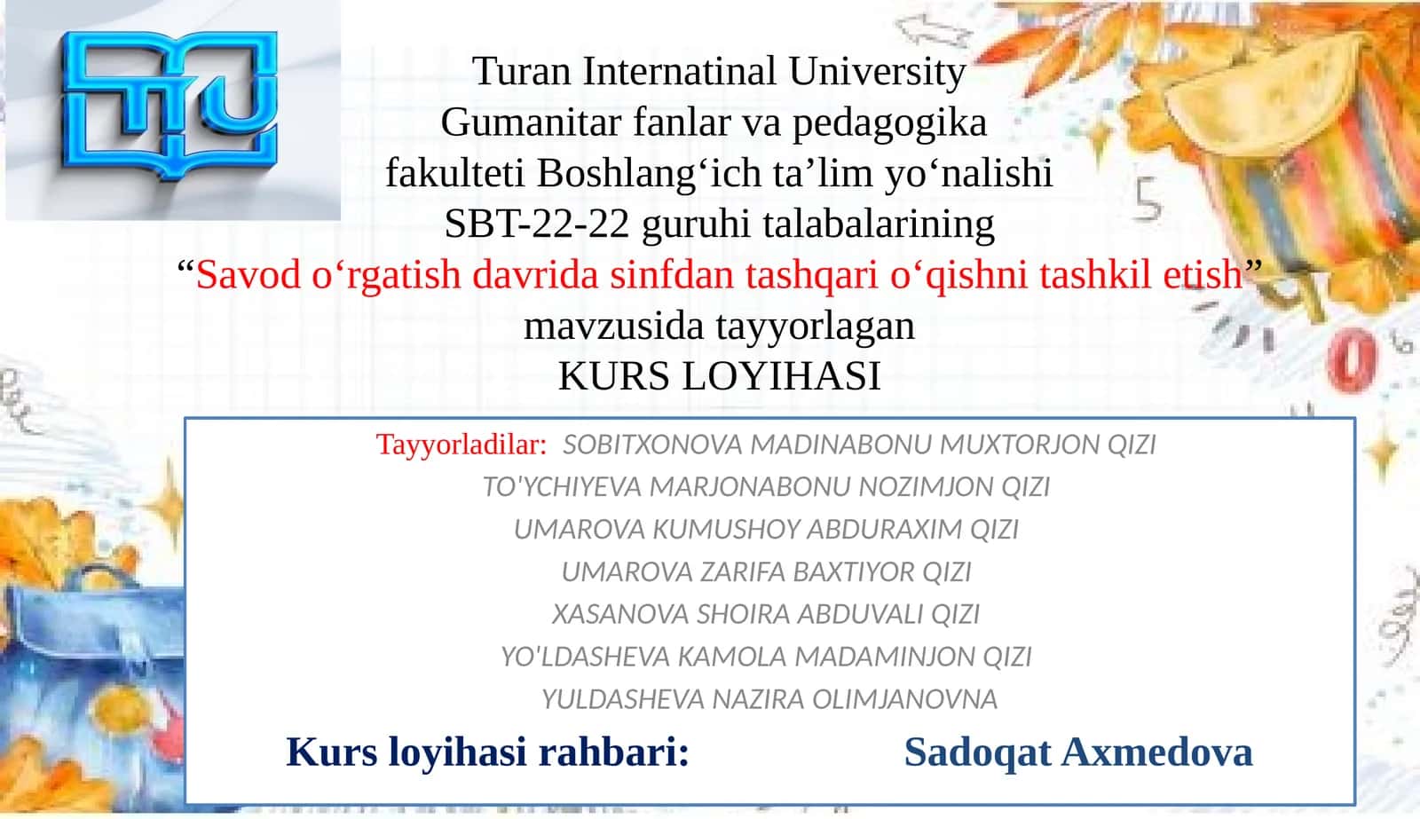 Savodo‘rgatishdavridasinfdantashqario‘qishnitashkiletish 1