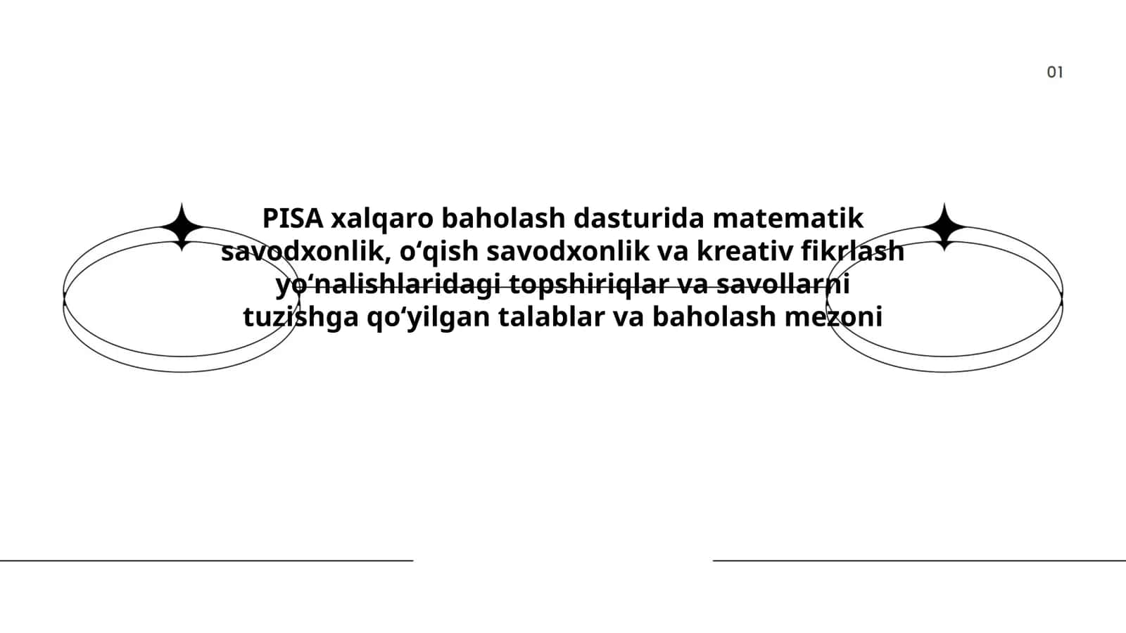 PISA xalqaro baholash dasturi 1