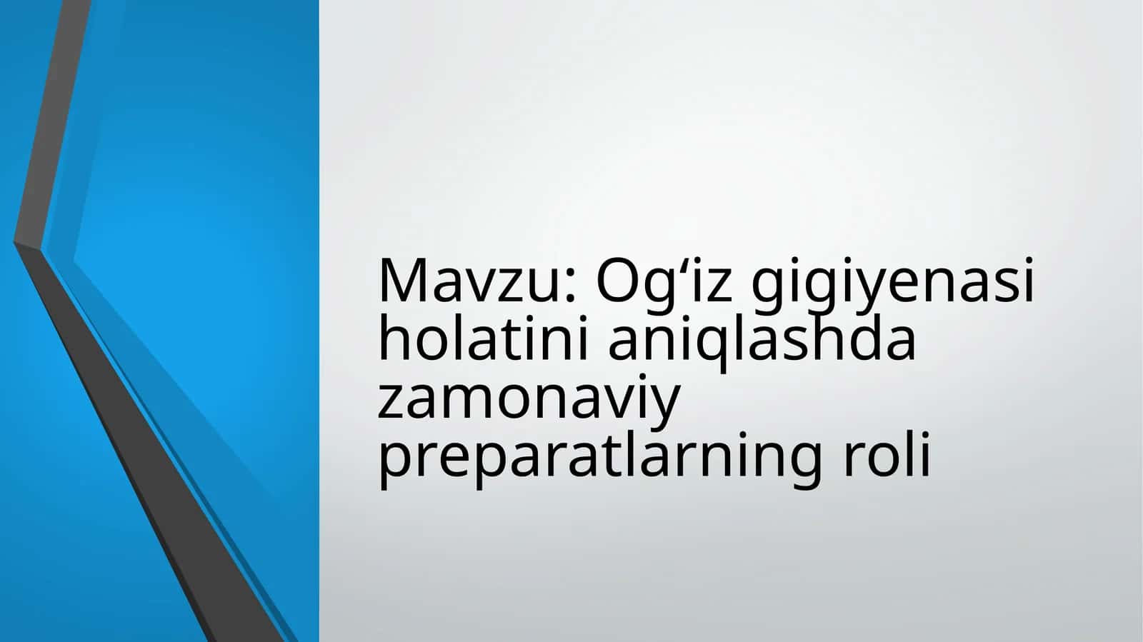 Stomatologik gigiyena 1
