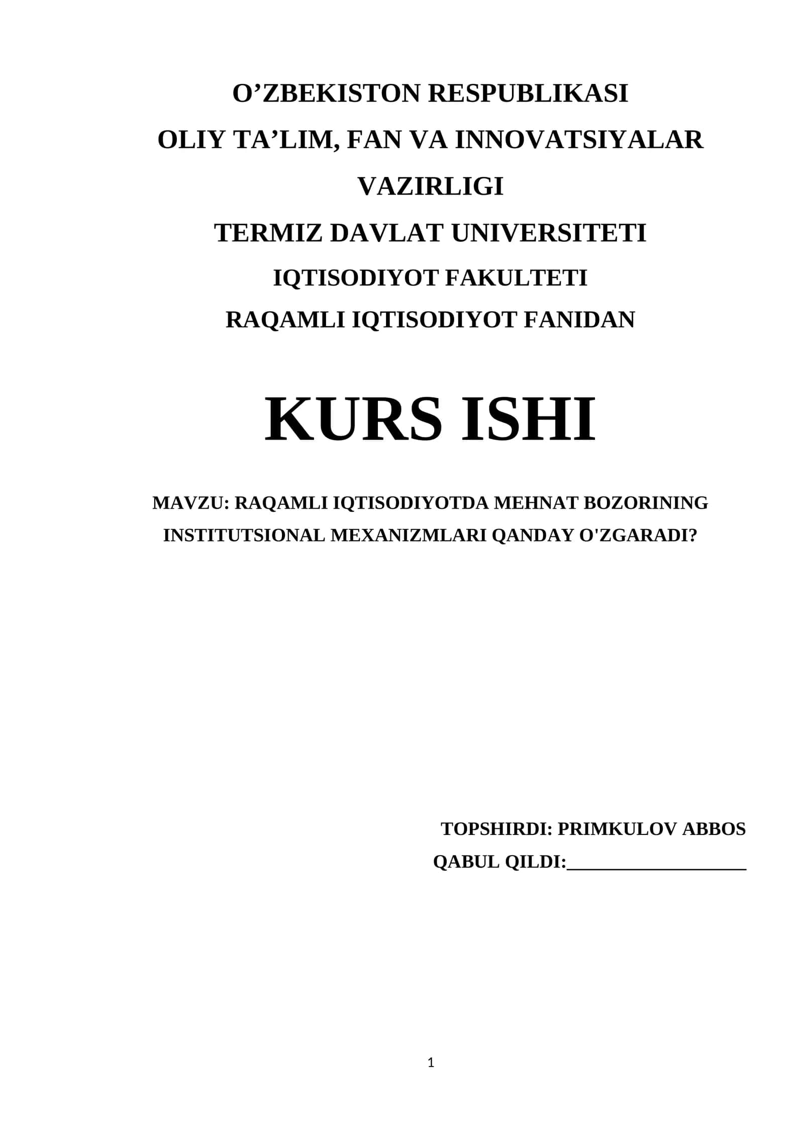RAQAMLI IQTISODIYOTDA MEHNAT BOZORINING INSTITUTSIONAL MEXANIZMLARI QANDAY O'ZGARADI? 1