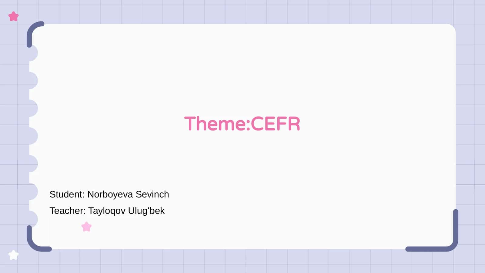 CEFR haqida maʻlumot 1