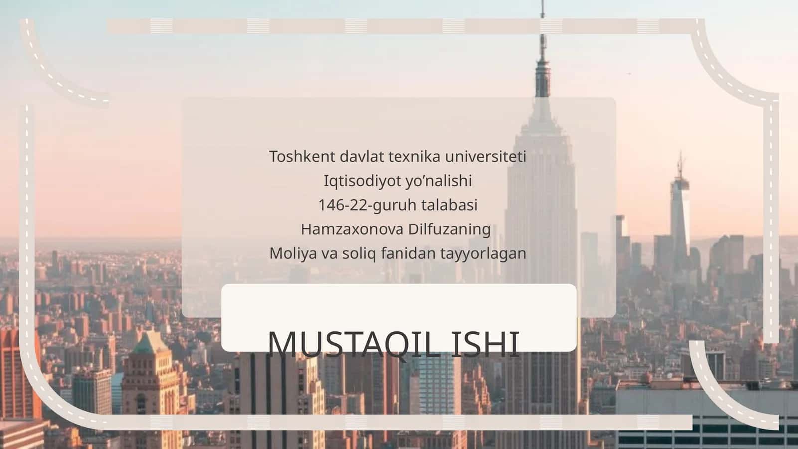 Moliyaviy savodxonlikning asosiy tushunchalari va ahamiyati 1