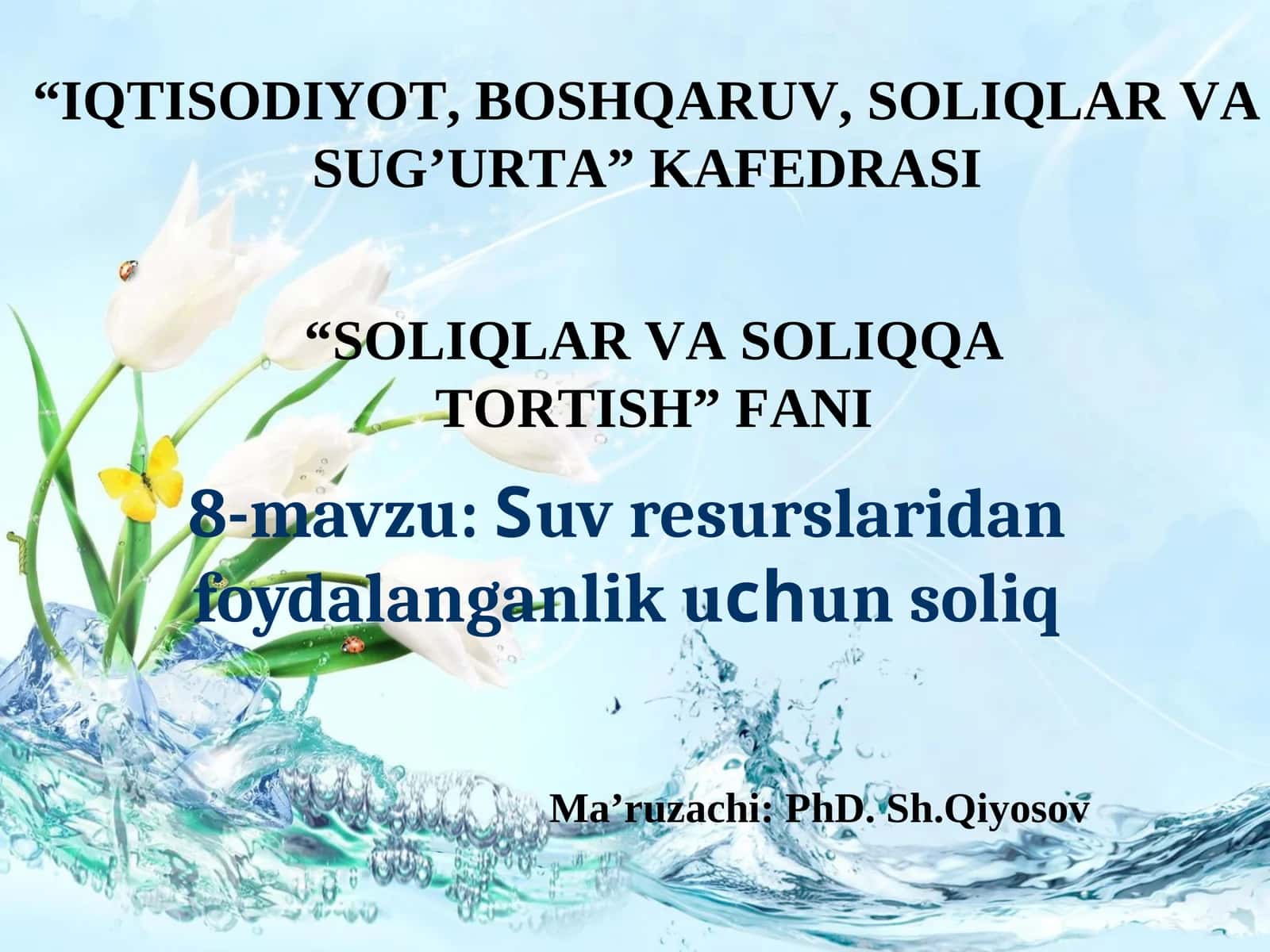 SOLIQLAR VA SOLIQQA TORTISH 1