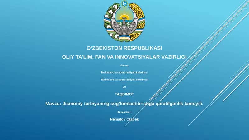 Jismoniy tarbiyaning sog'lomlashtirishga qaratilganlik tamoyili 1
