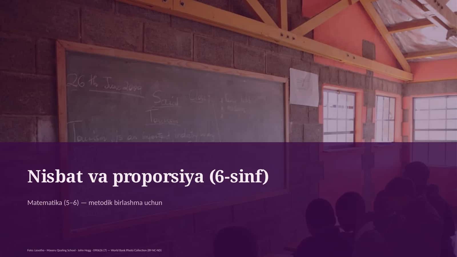 Nisbat va proporsiya (6-sinf) 1