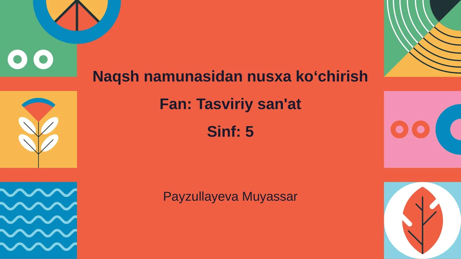 Naqsh namunasidan nusxa ko‘chirish 1