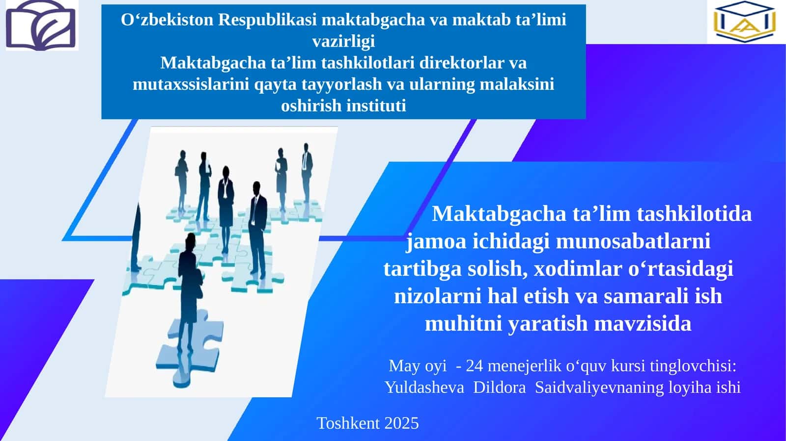 Mayoyi-24 menejerlik o‘quv kursi tinglovchisi 1