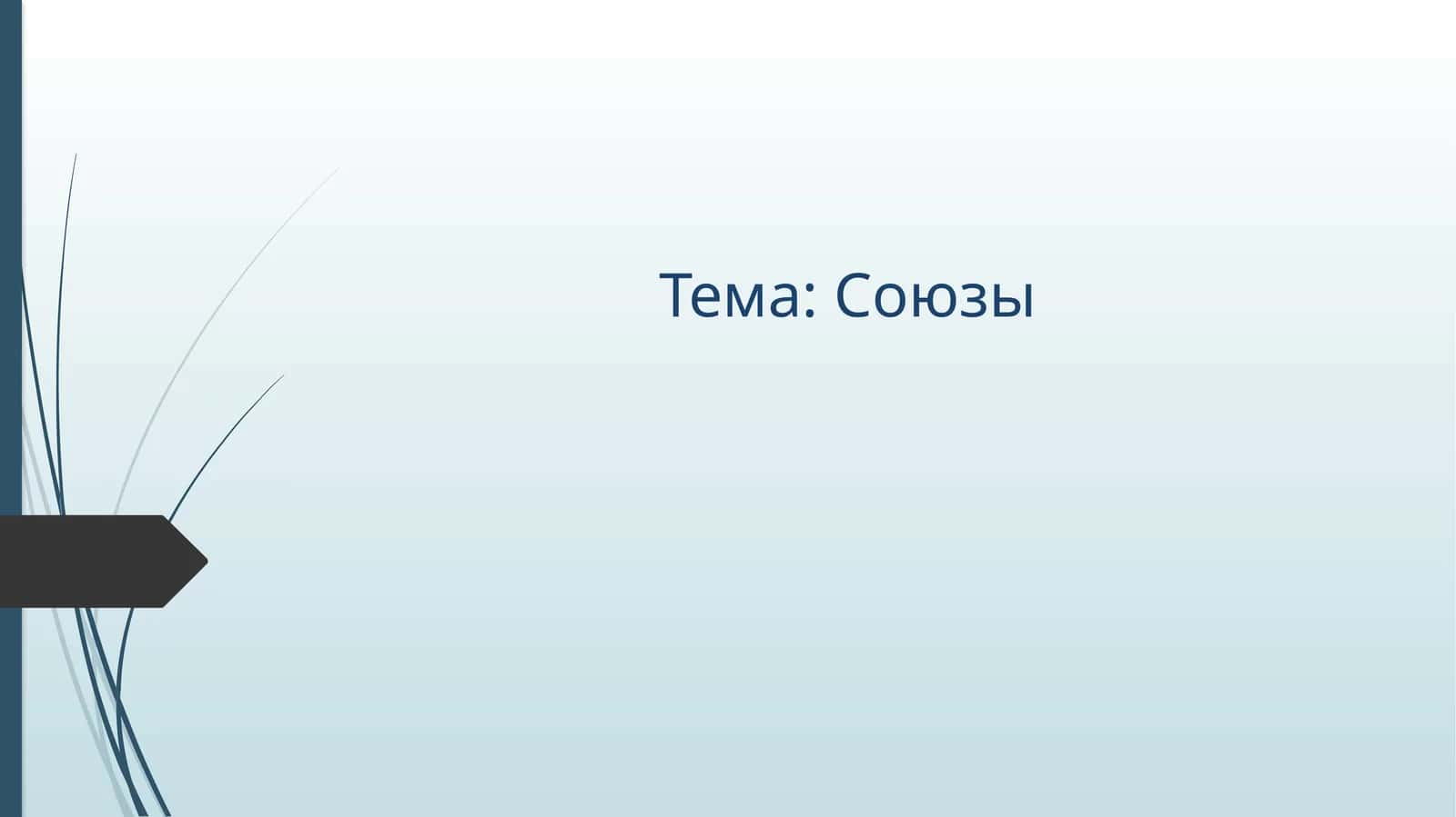 Союзы 1