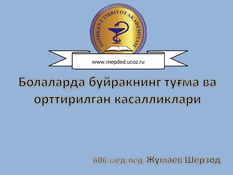 Аномалии количества почек 1