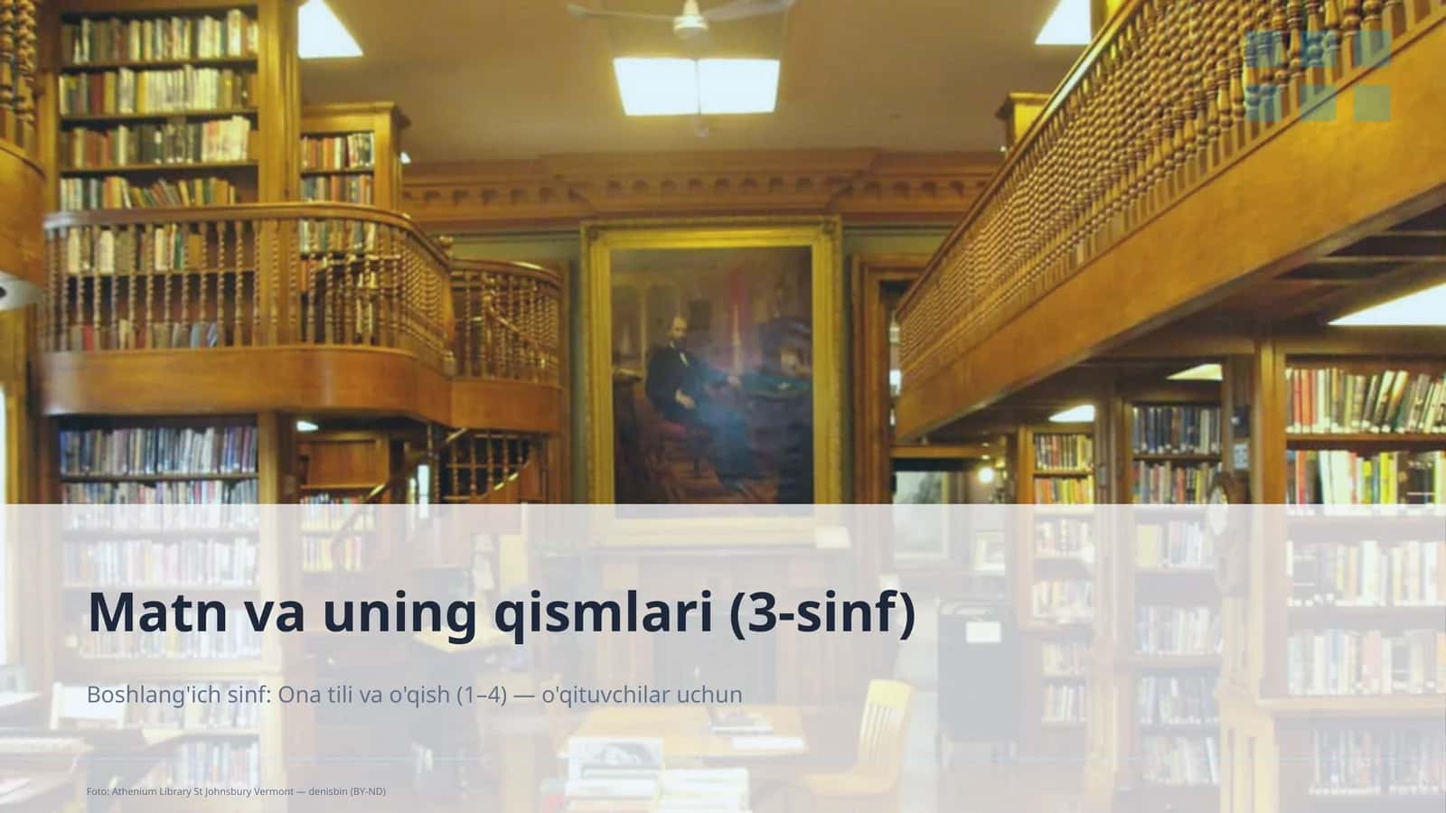 Matn va uning qismlari (3-sinf) 1