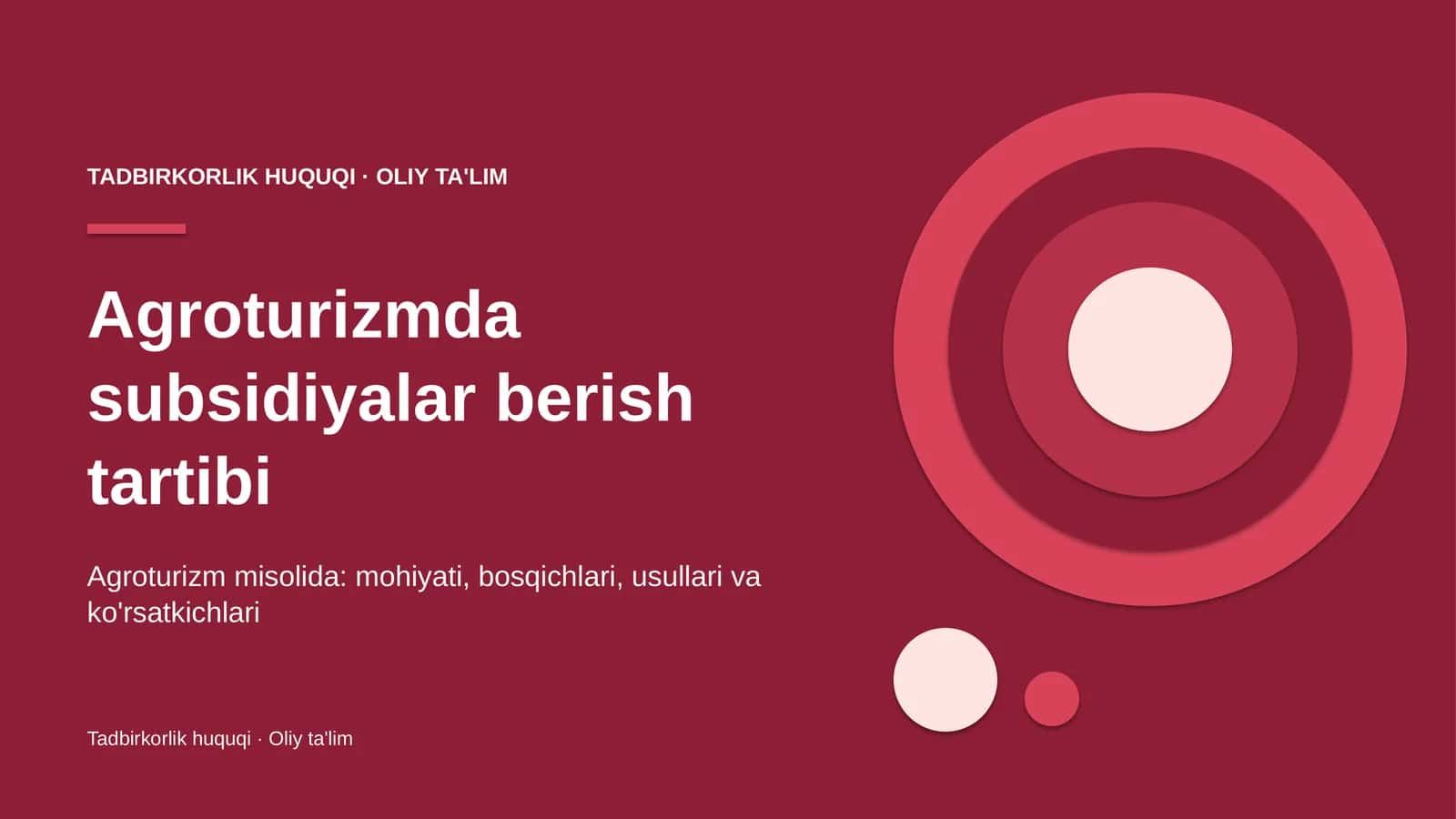 Agroturizmda subsidiyalar berish tartibi 1