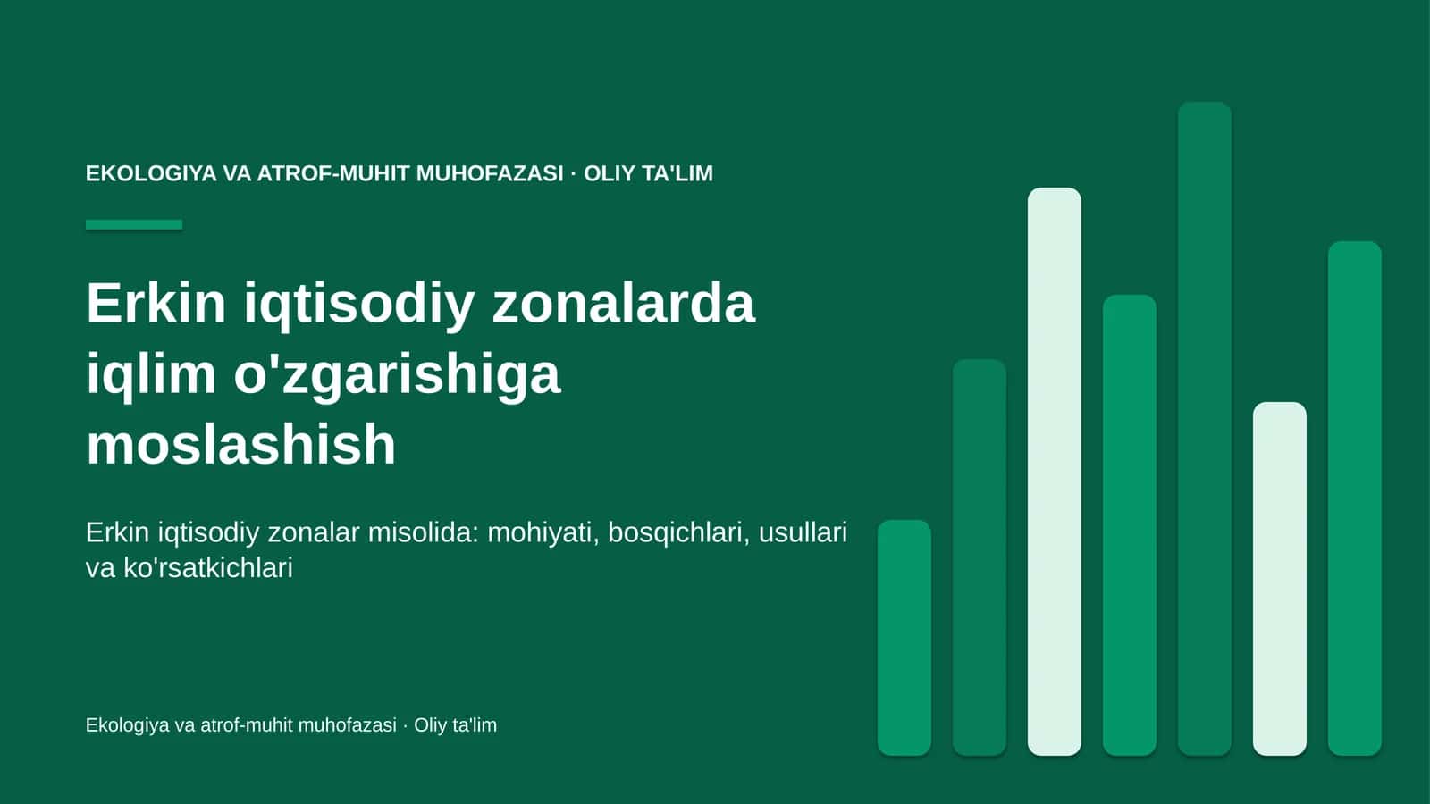 erkin iqtisodiy zonalarda iqlim o'zgarishiga moslashish 4546 1
