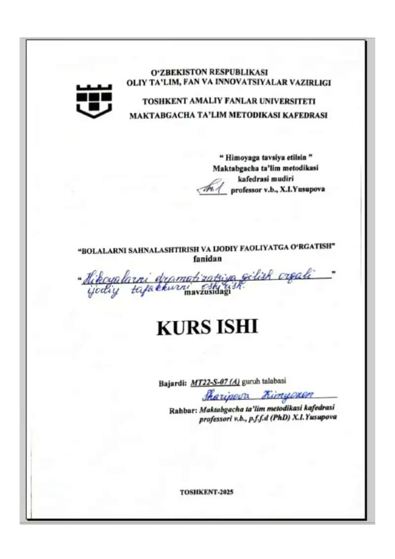 Hikoyalarni dramatizatsiya qilish orqali ijodiy tafakkurni oshirish 1