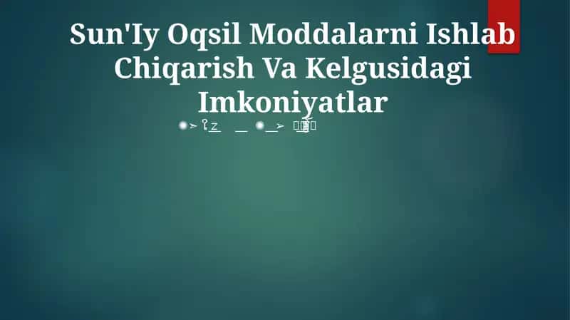 Sun'Iy Oqsil Moddalarni Ishlab Chiqarish Va Kelgusidagi Imkoniyatlar 1