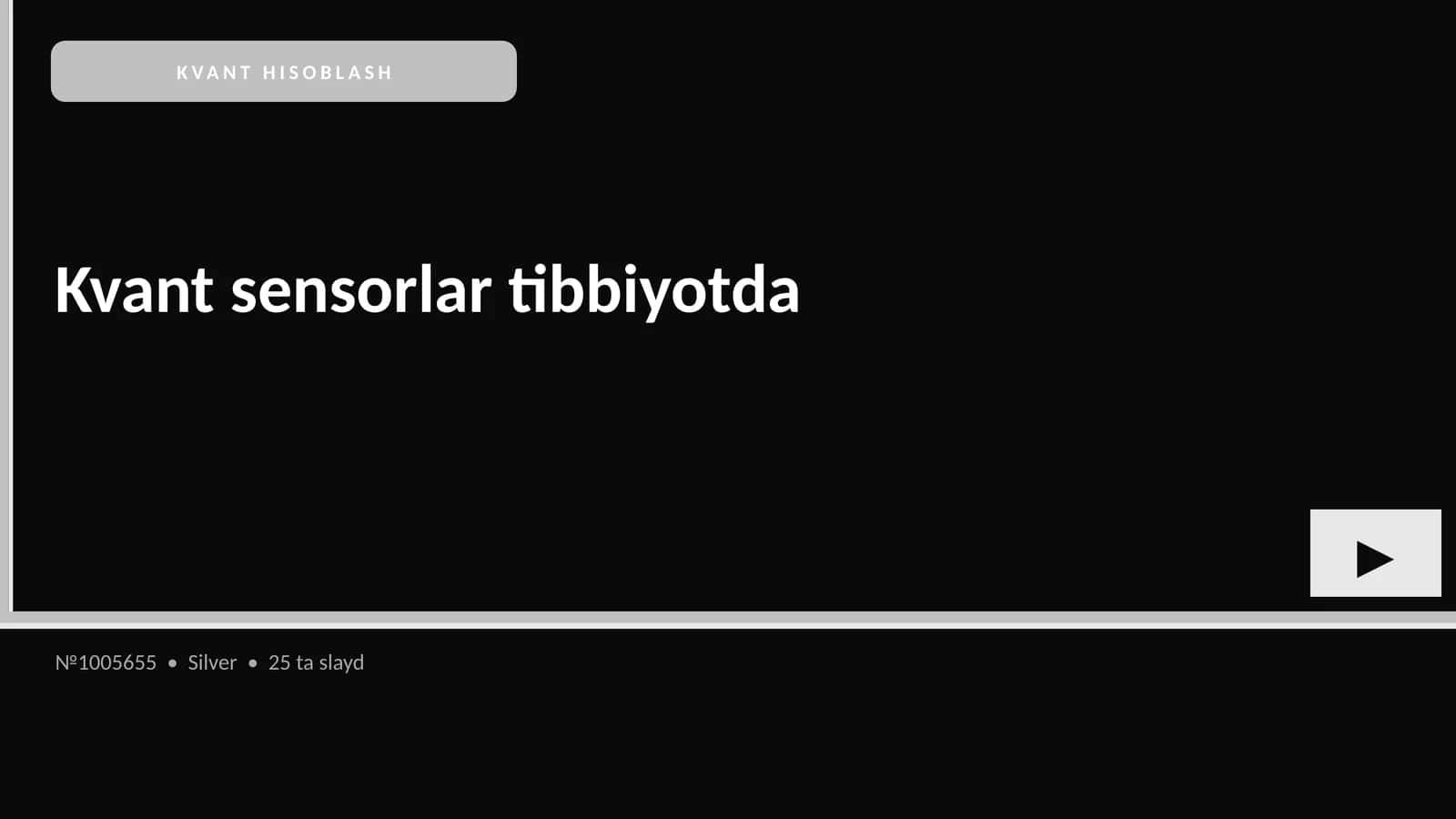 Kvant sensorlar tibbiyotda 1