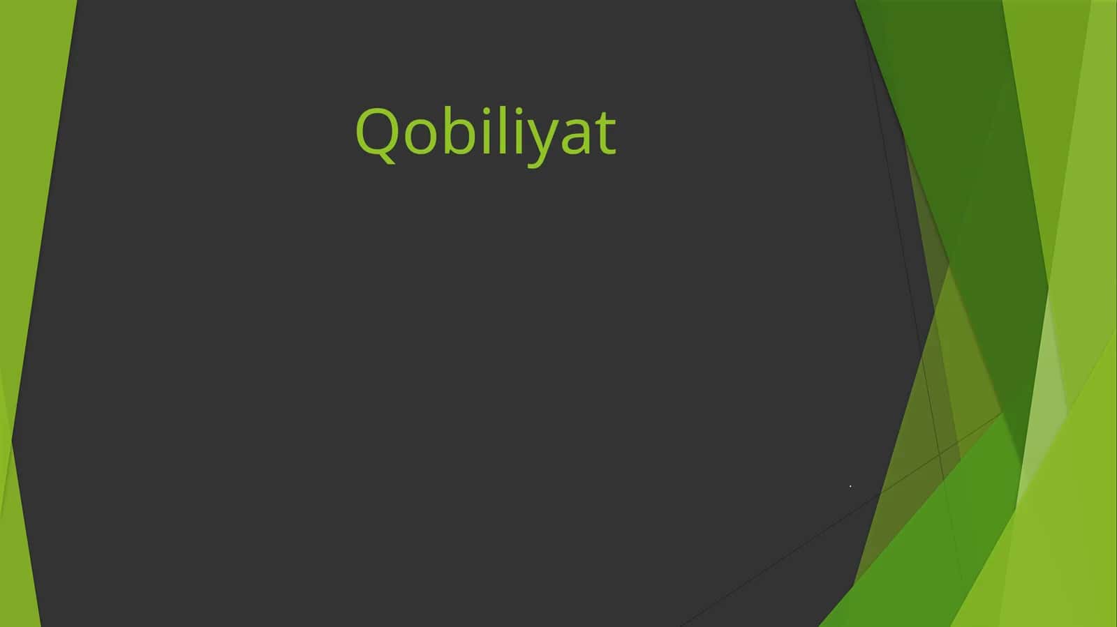 Qobiliyat 1