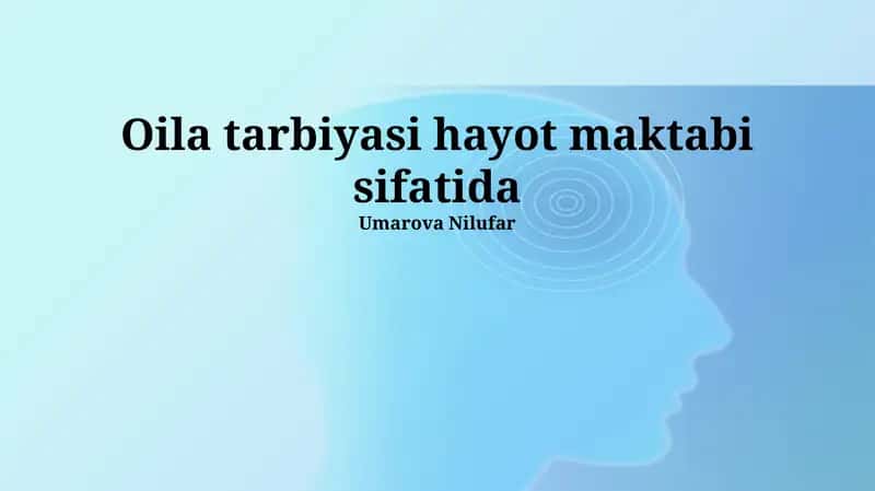 Oilaviy Tarbiya 1
