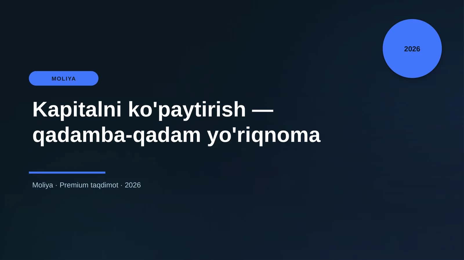Kapitalni ko'paytirish — qadamba-qadam yo'riqnoma 1