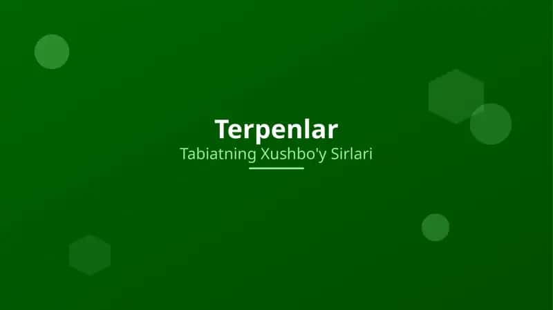 Terpenlar 1