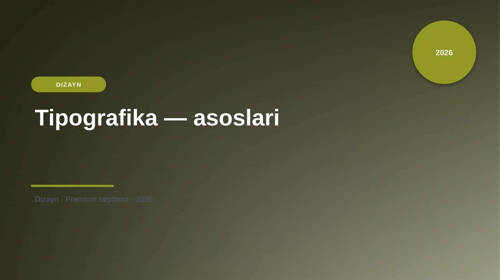 Tipografika — asoslari 1