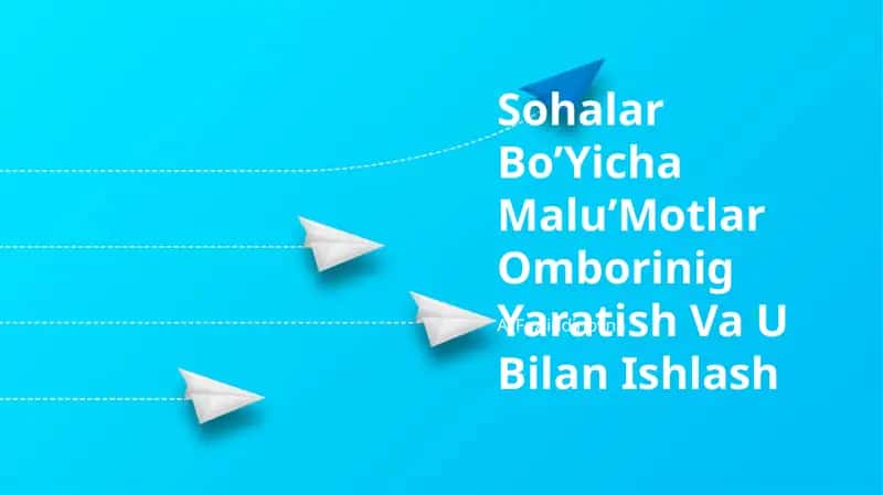 Sohalar Bo’Yicha Malu’Motlar Ombori 1