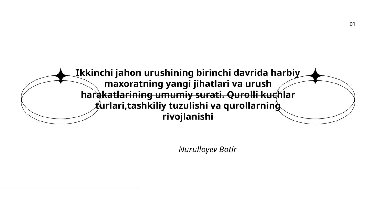 Harbiy maxoratning yangi jihatlari va urush harakatlarining umumiy surati 1