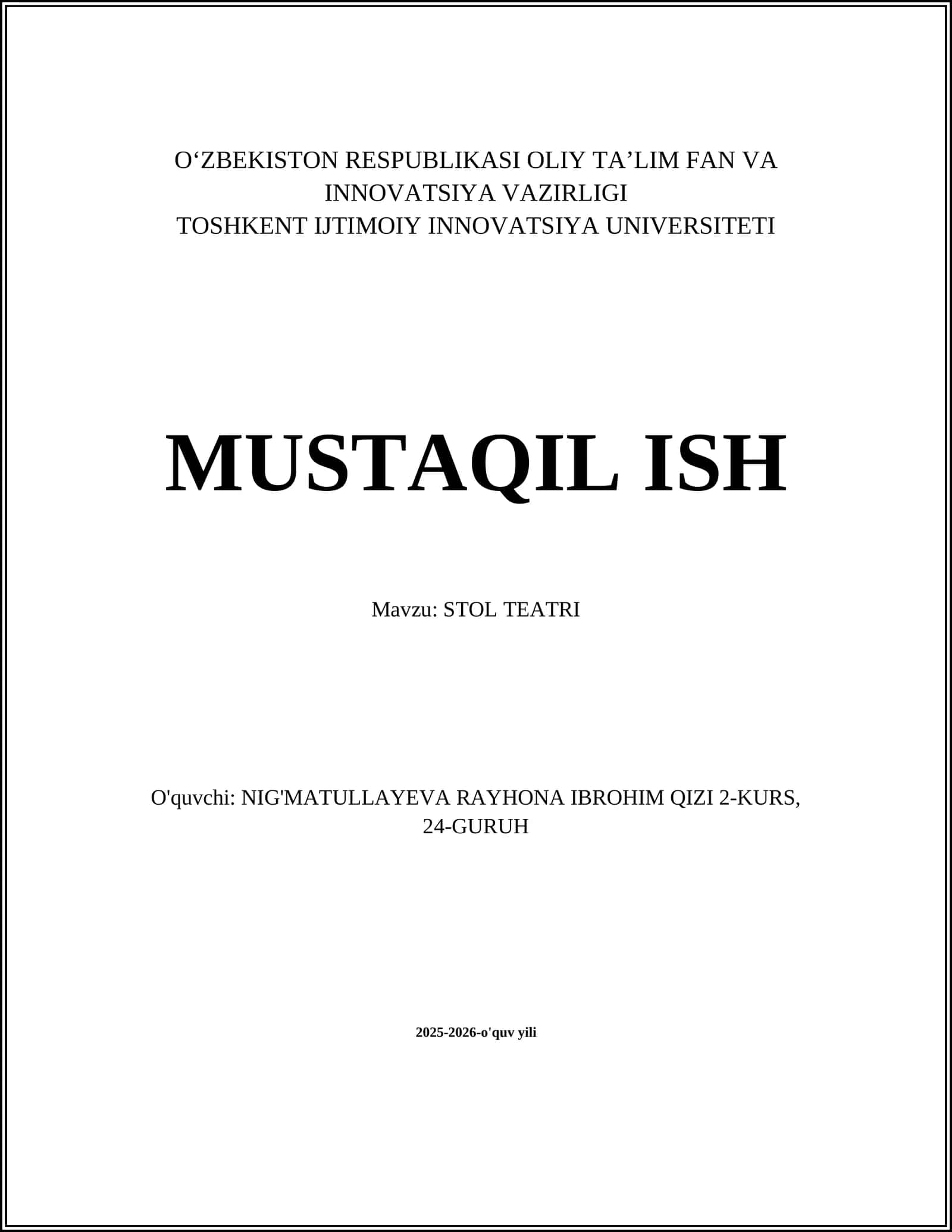 STOL TEATRI 1
