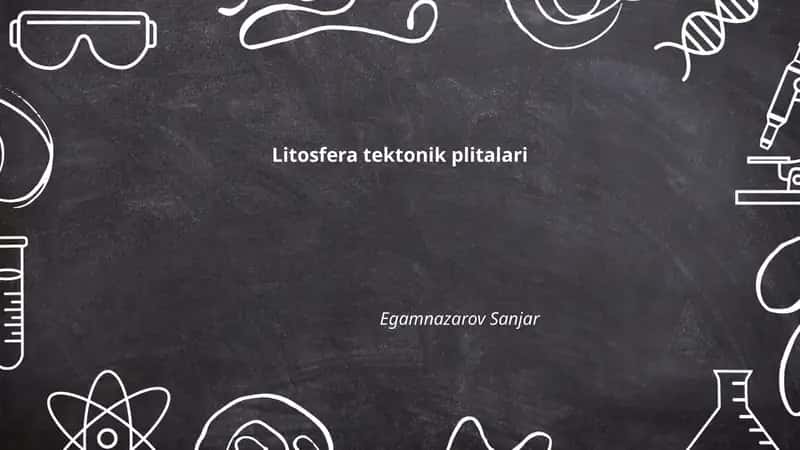 Litosfera tektonik plitalari 1