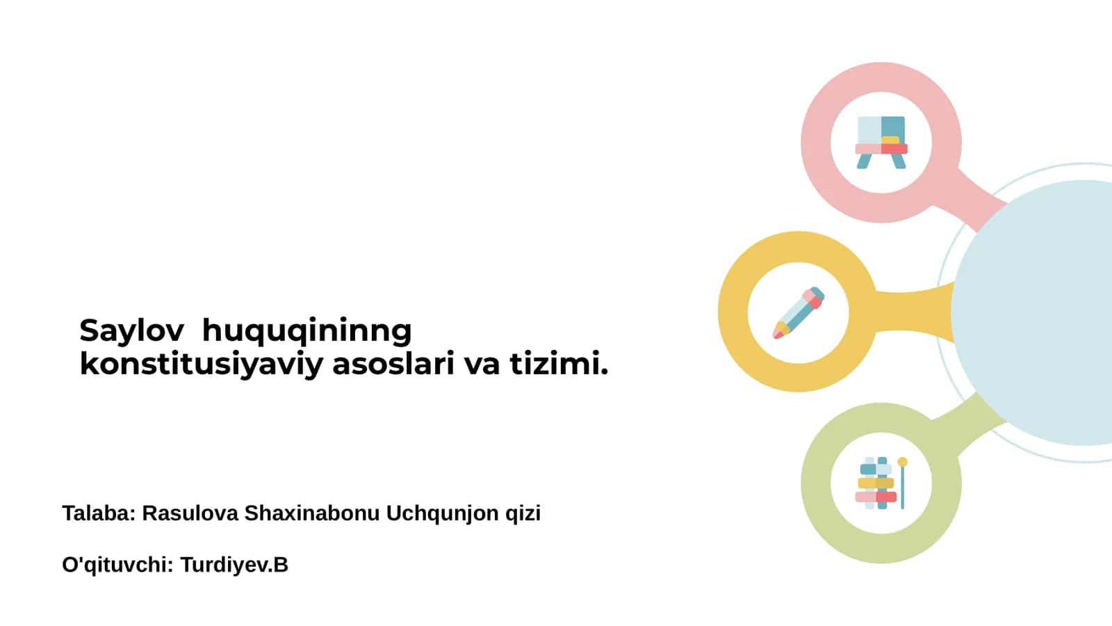 Saylov huquqininng konstitusiyaviy asoslari va tizimi 1