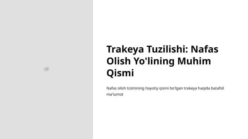 Trakeya Tuzilishi 1
