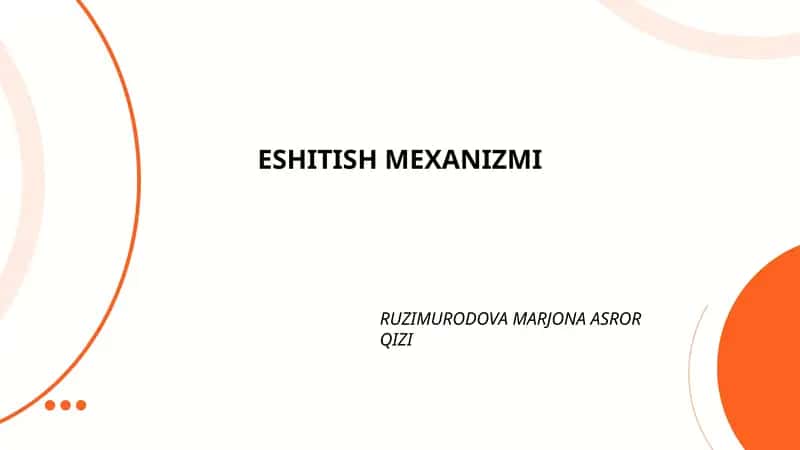ESHITISH MEXANIZMI 1