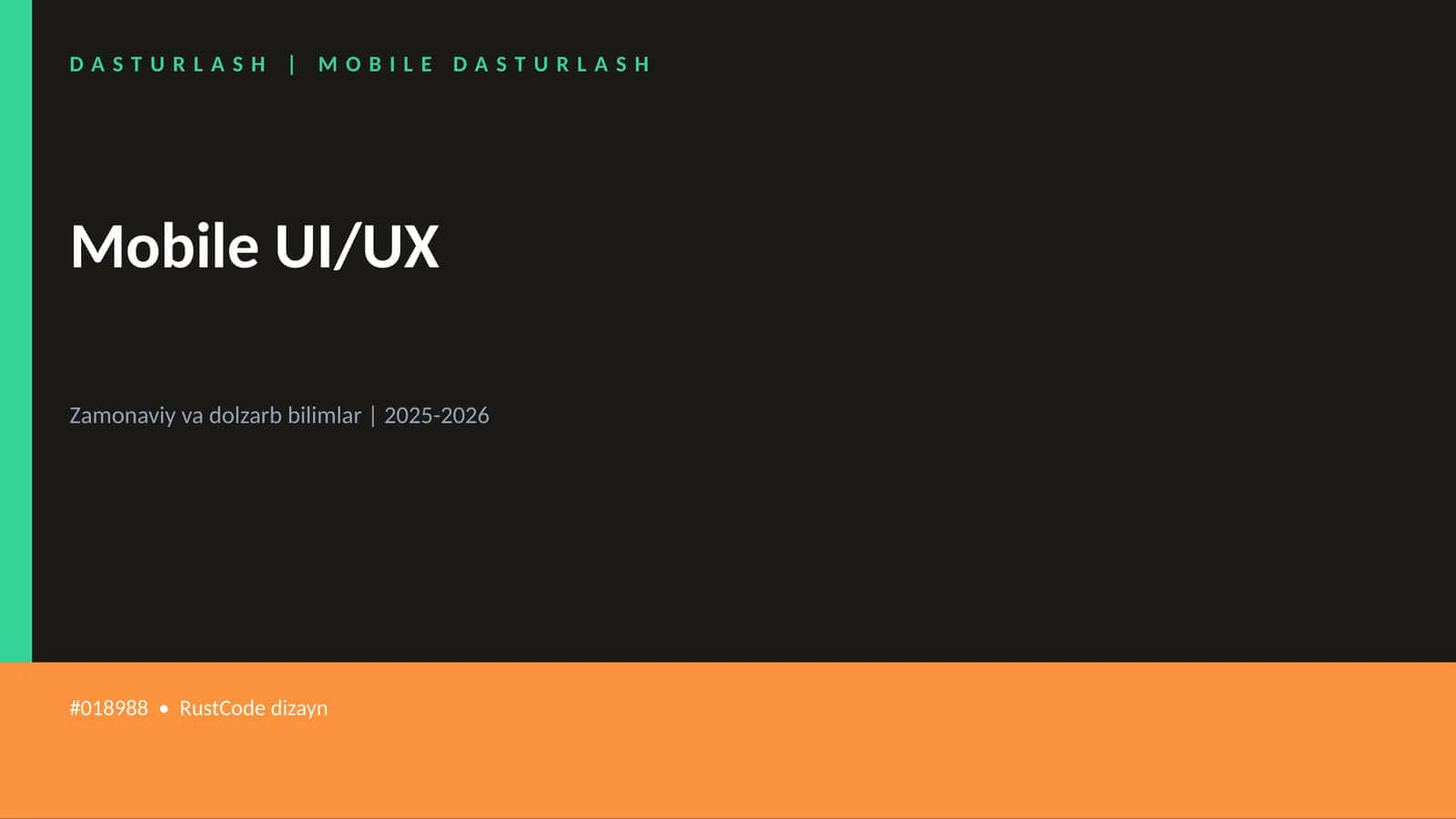 Mobile UI/UX 1