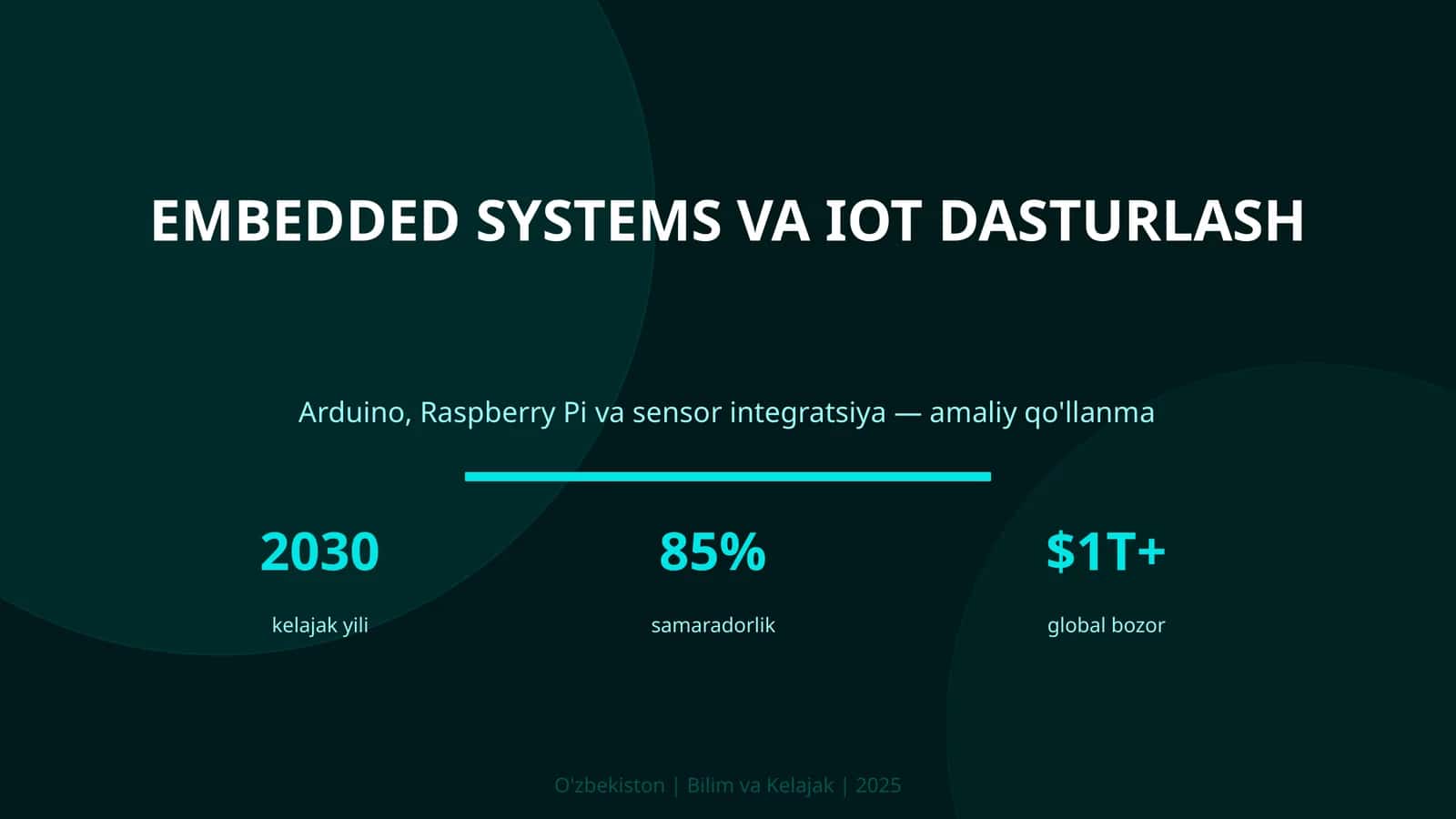 Embedded systems va IoT dasturlash 1