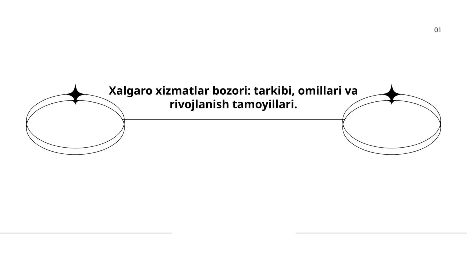 Xalgaro xizmatlar bozori: tarkibi, omillari va rivojlanish tamoyillari 1