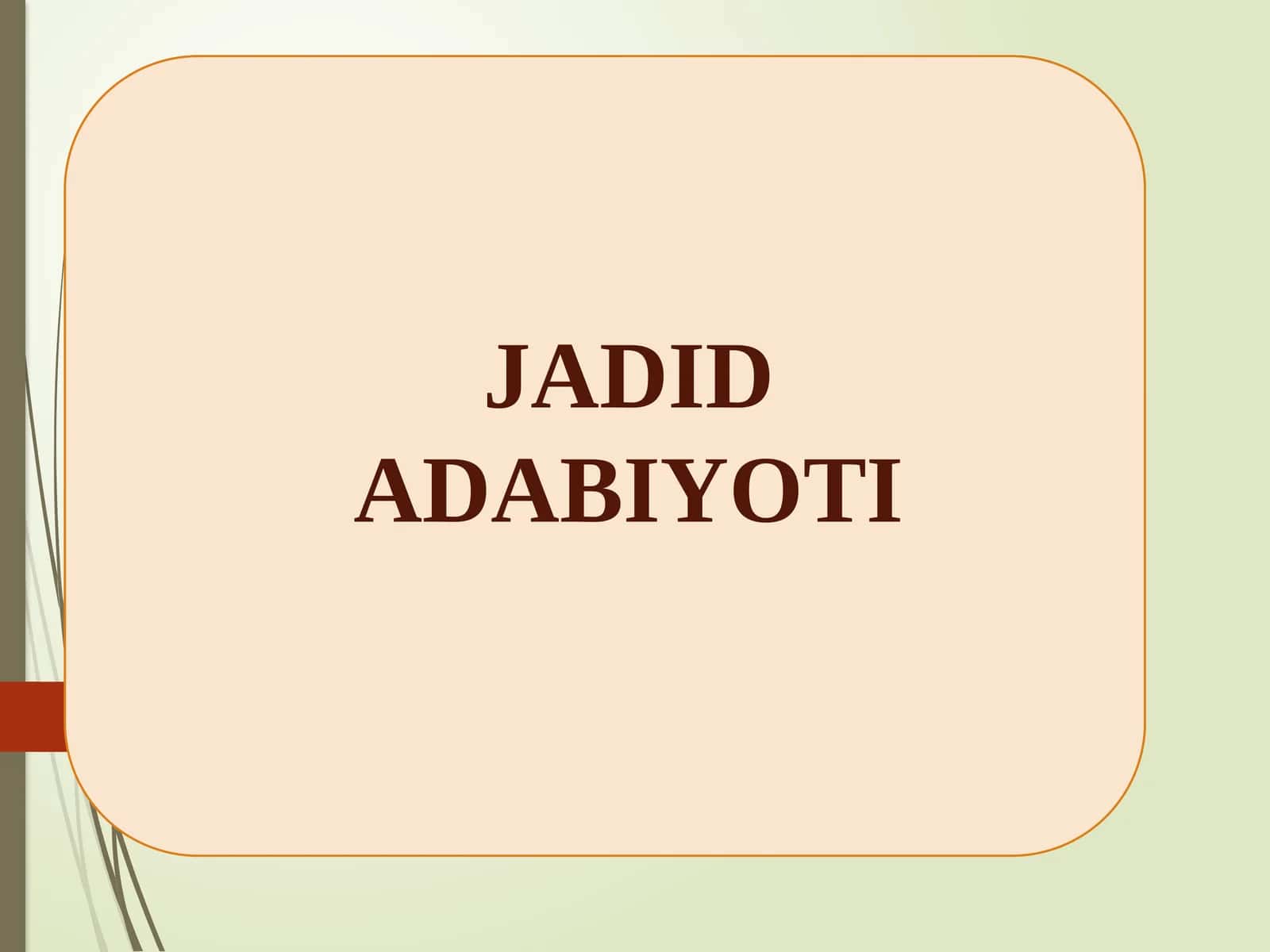 JADID ADABIYOTI 1
