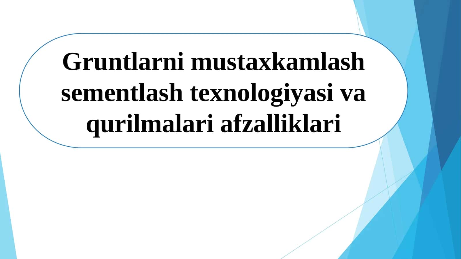 Gruntlarni mustaxkamlash sementlash texnologiyasi va qurilmalari afzalliklari 1