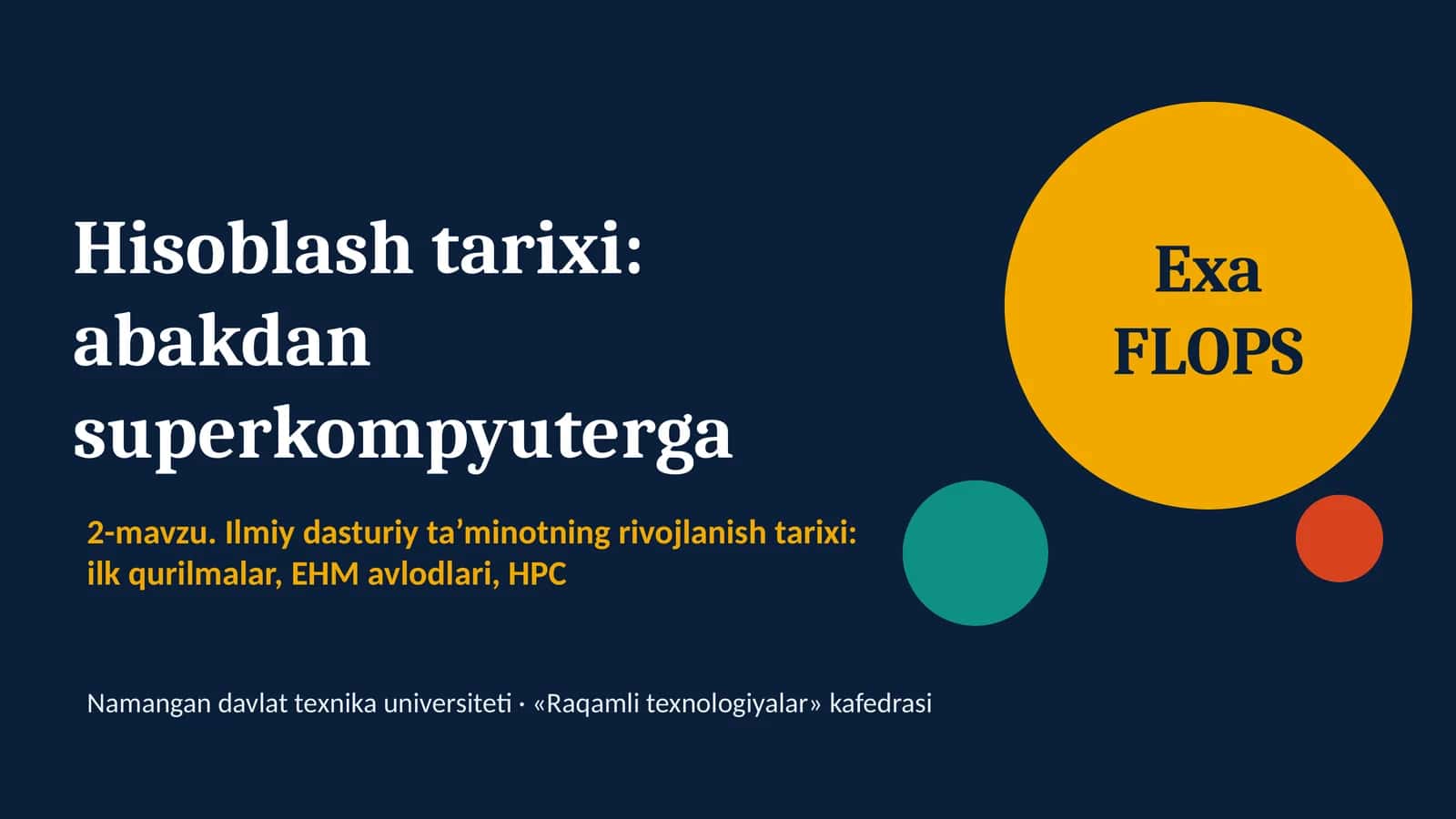 Hisoblash tarixi: abakdan superkompyuterga 1