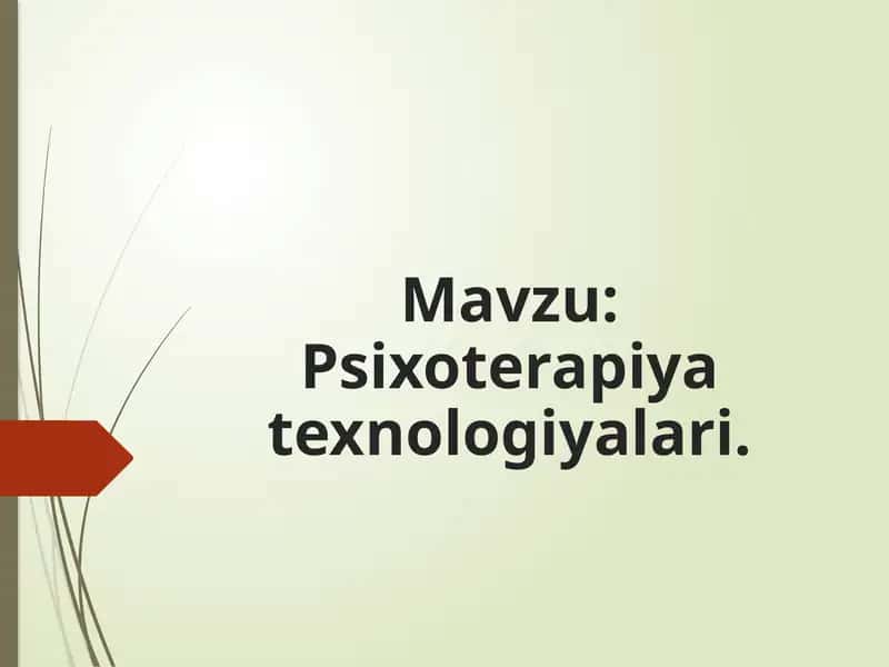 Psixoterapiya 1