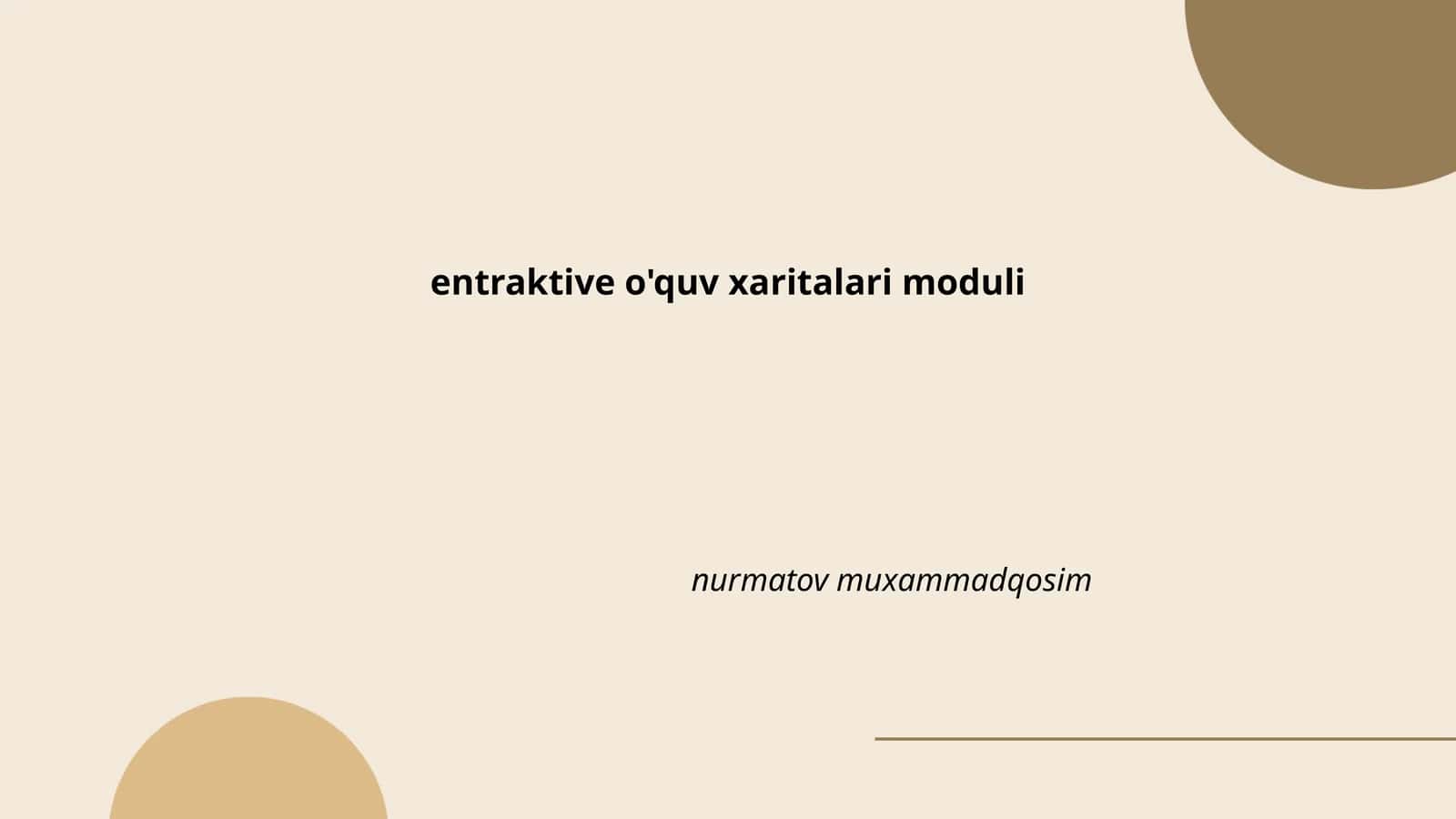 Interaktiv dars ishlanmalari 1