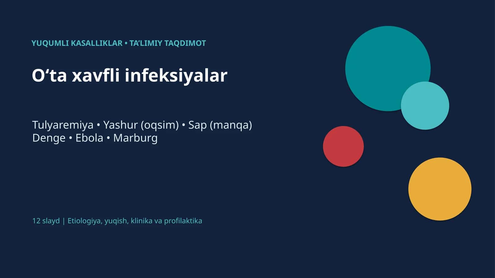 O‘ta xavfli infeksiyalar 1