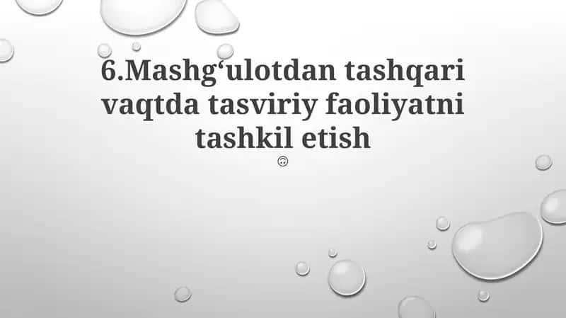 Mashg‘ulotdan tashqari vaqtda tasviriy faoliyatni tashkil etish 1
