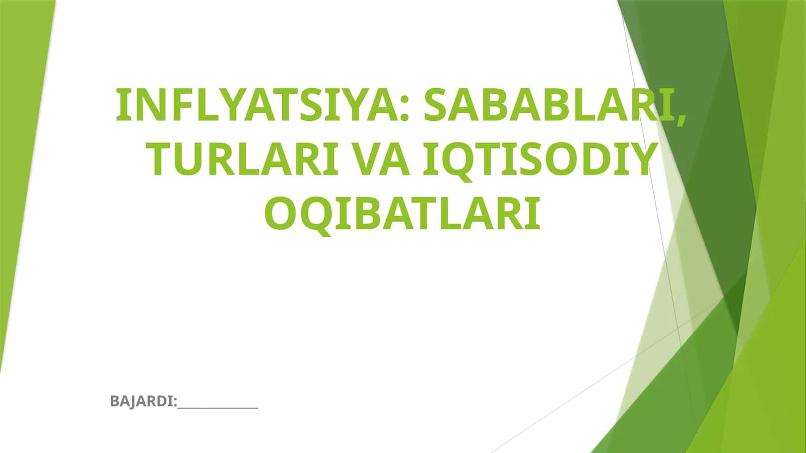 Inflyatsiya: Sabablari, Turlari va Iqtisodiy Oqibatlari 1