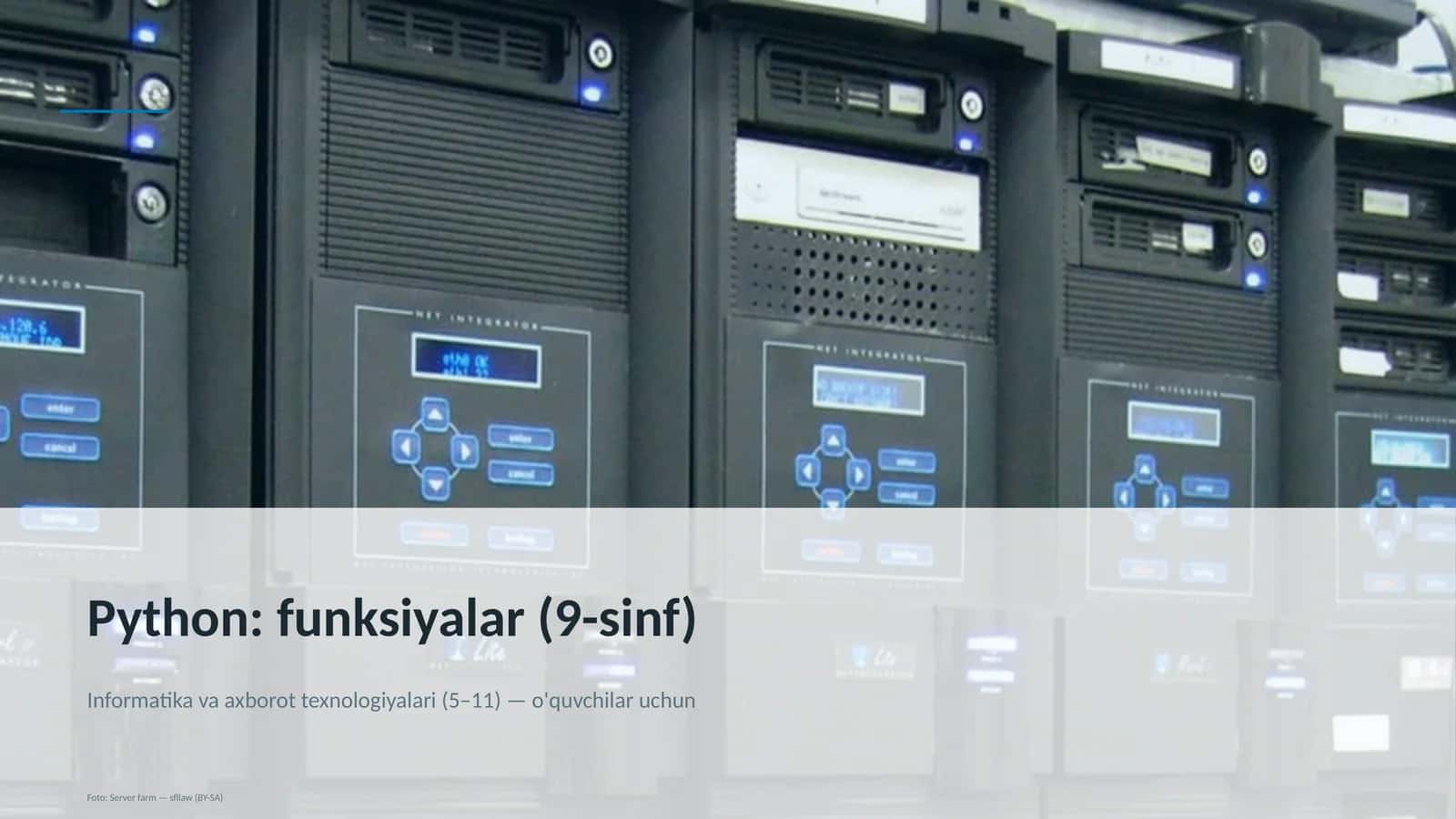 Python: funksiyalar (9-sinf) 1