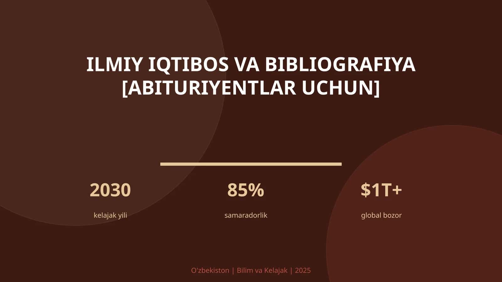 Ilmiy iqtibos va bibliografiya [abituriyentlar uchun] 1