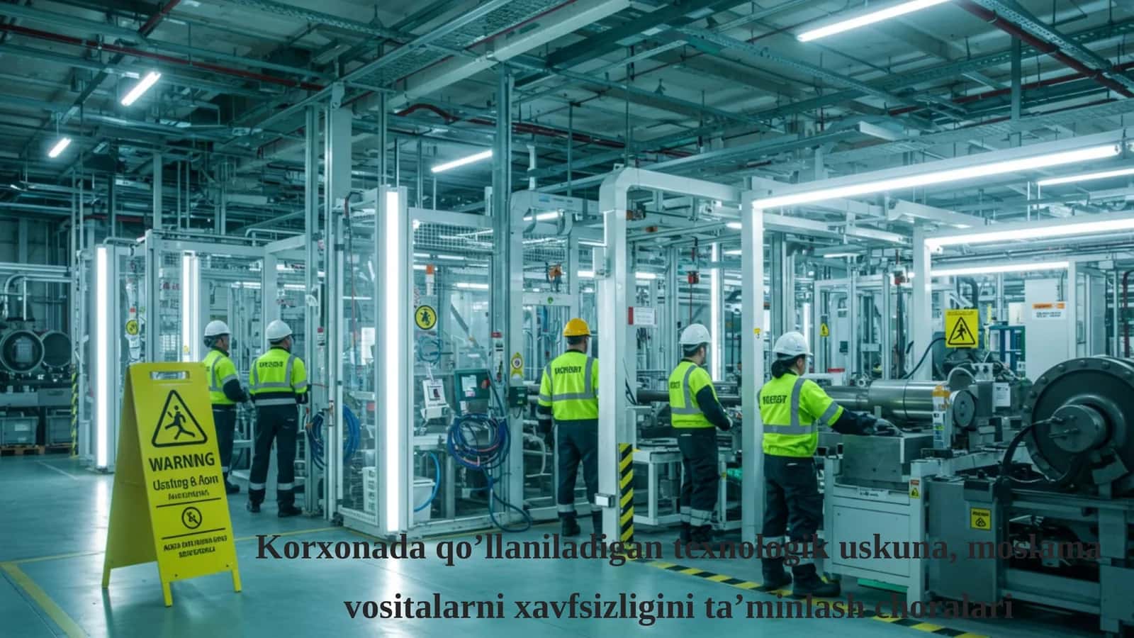Korxonada qo’llaniladigan texnologik uskuna, moslama vositalarni xavfsizligini ta’minlash choralari 1