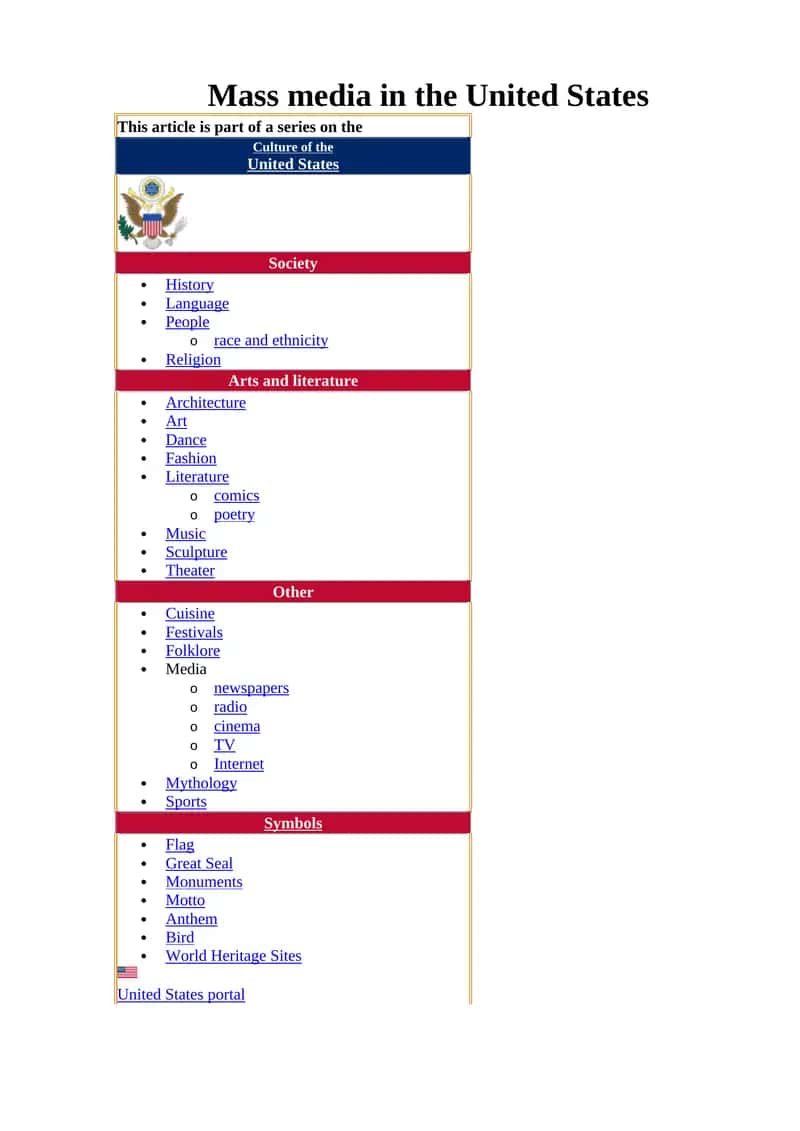 Mass media in the United States 1